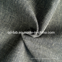 Tissu teint en fil de lin en coton (QF13-0735)